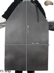 Leather protective apron F1 BROWN/butcher/welding/chef/barbecue/locksmith