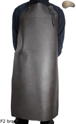 Skórzany fartuch ochronny F2 BRĄZ / rzeźniczy/spawalniczy/ kucharski/ grillowy/ ślusarski