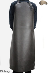 Skórzany fartuch ochronny F4 BRĄZ / rzeźniczy/spawalniczy/ kucharski/ grillowy/ ślusarski F4