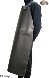 Skórzany fartuch ochronny F4 BRĄZ / rzeźniczy/spawalniczy/ kucharski/ grillowy/ ślusarski F4