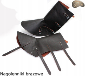 Nagolenniki ochronne / spawalnicze brązowe