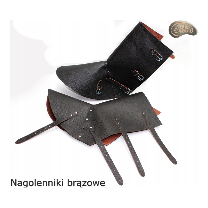 Nagolenniki ochronne / spawalnicze brązowe