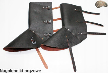 Nagolenniki ochronne / spawalnicze brązowe