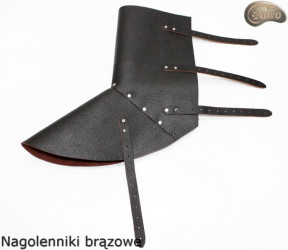 Nagolenniki ochronne / spawalnicze brązowe