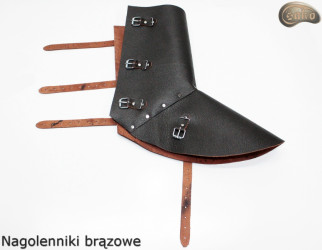 Nagolenniki ochronne / spawalnicze brązowe