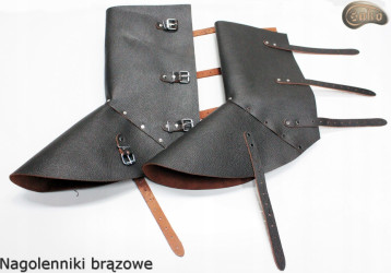 Nagolenniki ochronne / spawalnicze brązowe