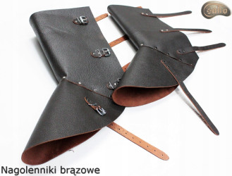 Nagolenniki ochronne / spawalnicze brązowe