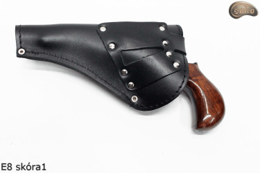 Étui holster E8 BLACK GLOSSY pour revolver Remington 3" Colt Cattleman 3,5"