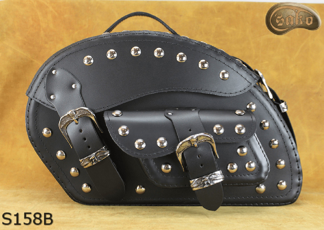 LEATHER SADDLEBAGS S158