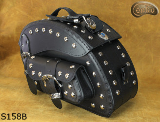 LEATHER SADDLEBAGS S158