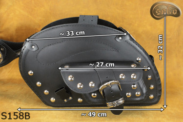 LEATHER SADDLEBAGS S158