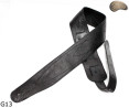 G13 guitar strap, double-sided leather strap for electric bass guitar
