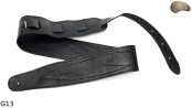 G13 guitar strap, double-sided leather strap for electric bass guitar