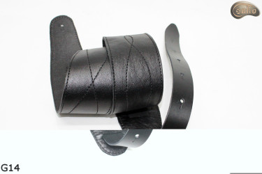 Pas do gitary elektrycznej/ basowej G14 dwustronny skóra naturalna