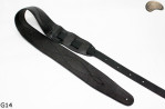 G14 guitar strap, double-sided leather strap for electric bass guitar