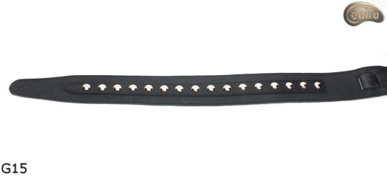 G15 guitar strap, double-sided leather strap for electric bass guitar
