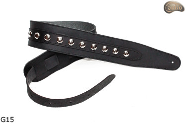 G15 guitar strap, double-sided leather strap for electric bass guitar