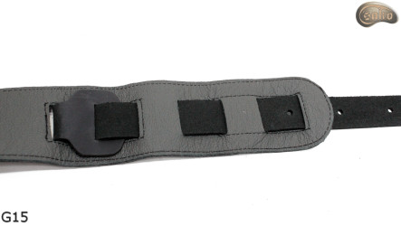 Pas do gitary elektrycznej/ basowej G15 z nitami dwustronny skóra naturalna