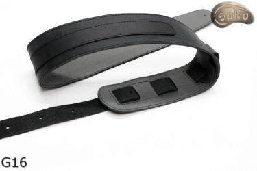 Pas do gitary elektrycznej/ basowej G16 dwustronny skóra naturalna
