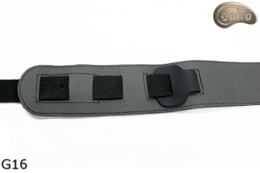 Pas do gitary elektrycznej/ basowej G16 dwustronny skóra naturalna