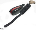 G17 RED guitar strap, double-sided leather strap for electric bass guitar