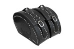LEATHER SADDLEBAGS S152 SKULL