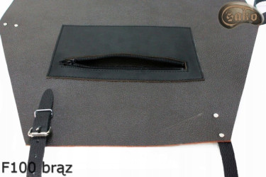 Bőr védőkötény F100 BROWN /hentes/hegesztő/szakács/barbecue/lakatos