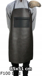 Leather protective apron F100 BROWN/butcher/welding/chef/barbecue/locksmith