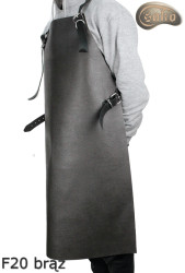 Leather protective apron F20 BROWN /butcher/welding/chef/barbecue/locksmith