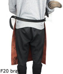 Skórzany fartuch ochronny F20 BRĄZ / rzeźniczy/spawalniczy/ kucharski/ grillowy/ ślusarski