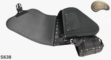 LEATHER SADDLEBAG S638 H-D SOFTAIL