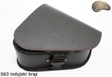 LEATHER SADDLEBAG S63 RETRO VINTARETRGE H-D SOFTAIL