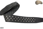 Sangle G53 double face en cuir véritable pour guitare/basse électrique
