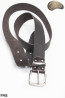 Ceinture de pantalon en cuir marron foncé PA8