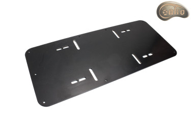Plate for fixing the bottom of the roll bag
