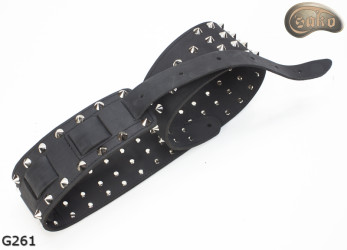 Sangle pour guitare électrique/basse G261 mate, double face, cuir véritable