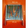 Wide luggage carrier FLAME made of stainless steel