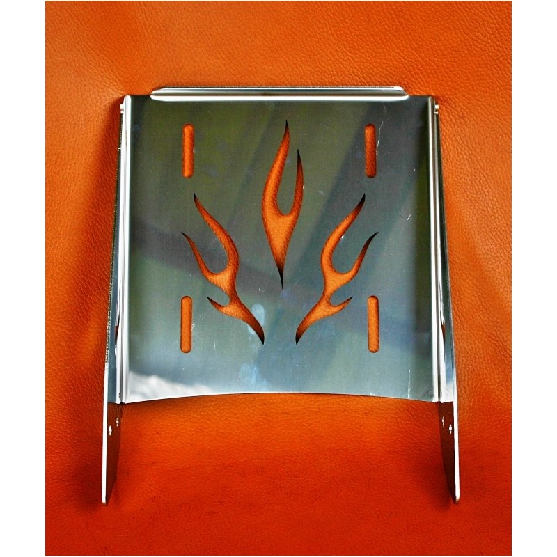 Wide luggage carrier FLAME made of stainless steel