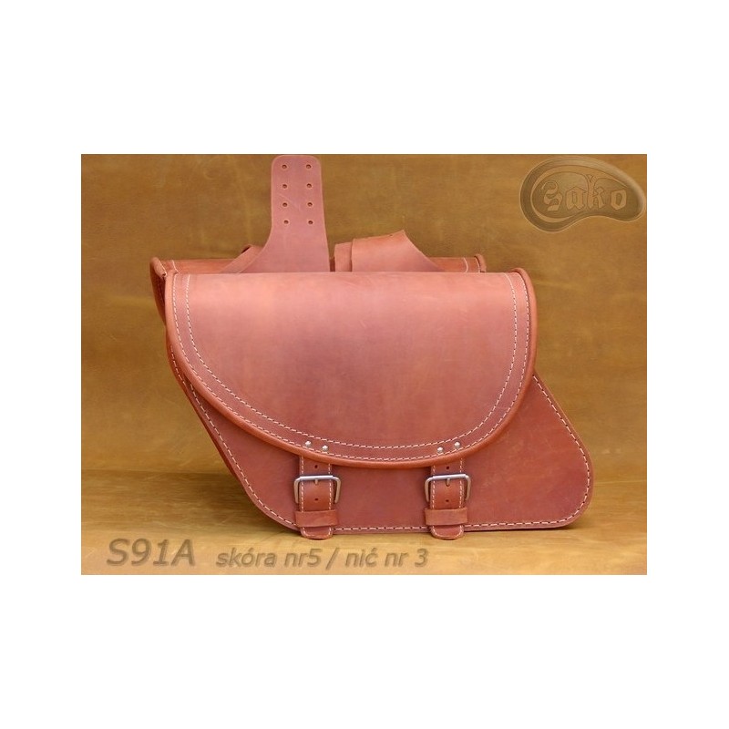 Leather Saddlebags S91 Orange *TO REQUEST*