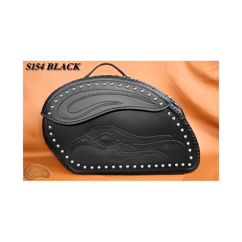 Bőr táska S154 BLACK