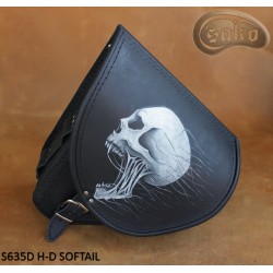 LEATHER SADDLEBAGS S635D H-D SOFTAIL *TO REQUEST*
