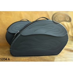 LEATHER SADDLEBAGS S204 A...