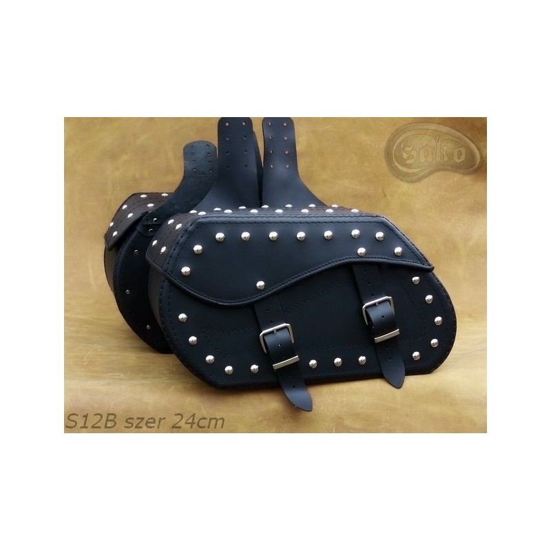 LEATHER SADDLEBAGS S12 B  *TO REQUEST*
