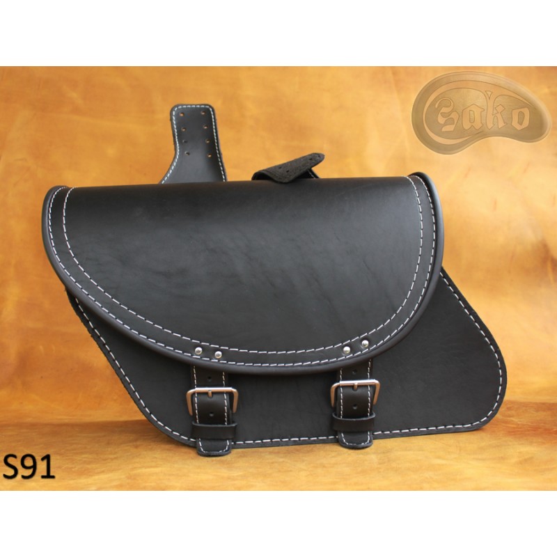 Leather Saddlebags S91 Black  *TO REQUEST*