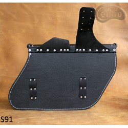 Leather Saddlebags S91 Black  *TO REQUEST*