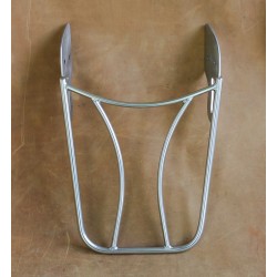 Wide luggage tubular carrier made of stainless steel