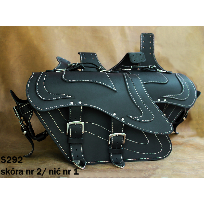 LEATHER SADDLEBAGS S292 *TO REQUEST*