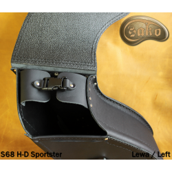 LEATHER SADDLEBAG S68 SPORTSTER  *TO REQUEST*