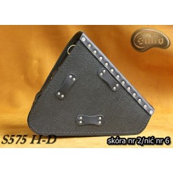 LEATHER SADDLEBAG S575 H-D SPORTSTER until 2003