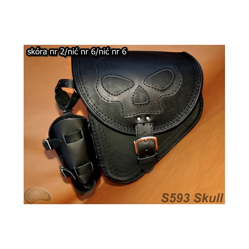 Sacoches Moto S593 SKULL H-D SOFTAIL
